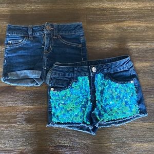 Girls shorts- 2 pairs